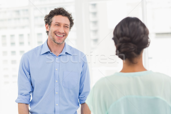  Casual business partners smiling Stock photo © wavebreak_media