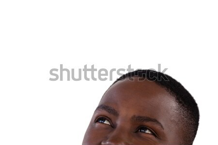 Cropped image of woman with brown hair Stock photo © wavebreak_media