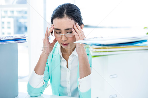 Stressed out business woman Stock photo © wavebreak_media