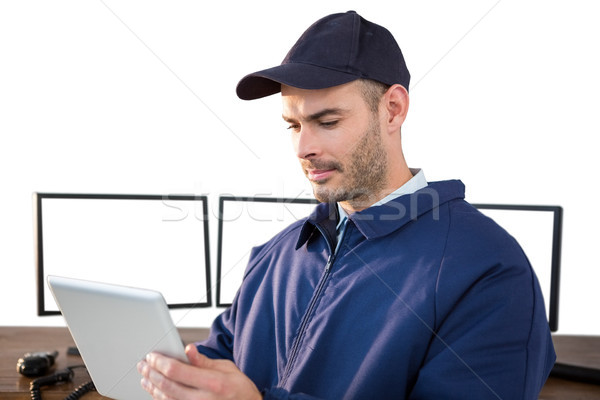 Foto d'archivio: Sicurezza · ufficiale · digitale · tablet · desk · computer