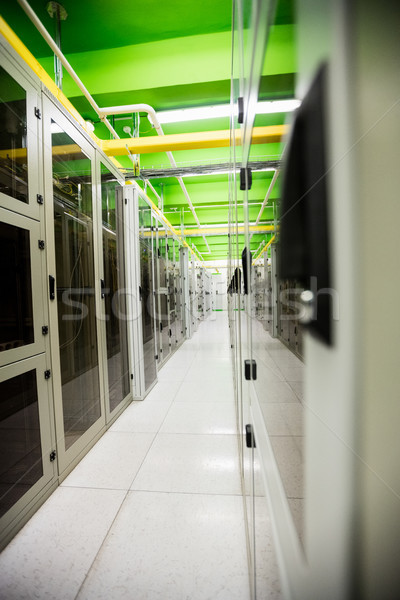 Hallway with a row of servers Stock photo © wavebreak_media