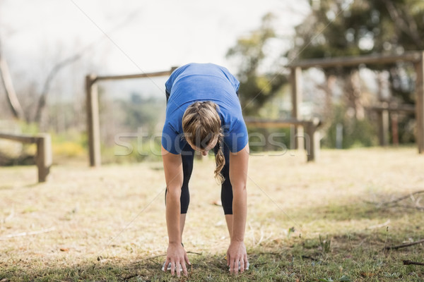 Fit woman exercising in boot camp Stock photo © wavebreak_media