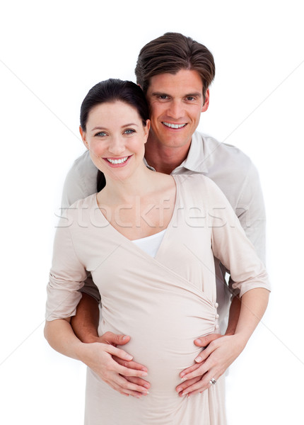Ritratto felice donna incinta marito bianco famiglia Foto d'archivio © wavebreak_media