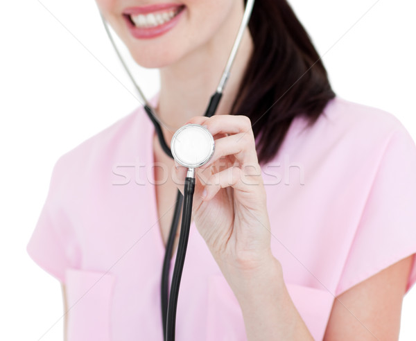 クローズアップ 看護 聴診器 白 女性 ストックフォト © wavebreak_media