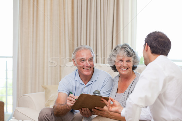 Seniors with assurance man Stock photo © wavebreak_media