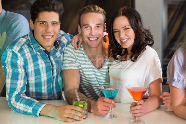 Jonge vrienden drinken samen bar liefde Stockfoto © wavebreak_media