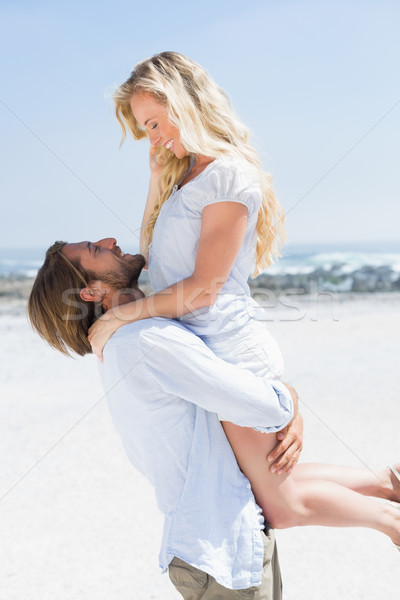 Cute Pareja playa feliz Foto stock © wavebreak_media