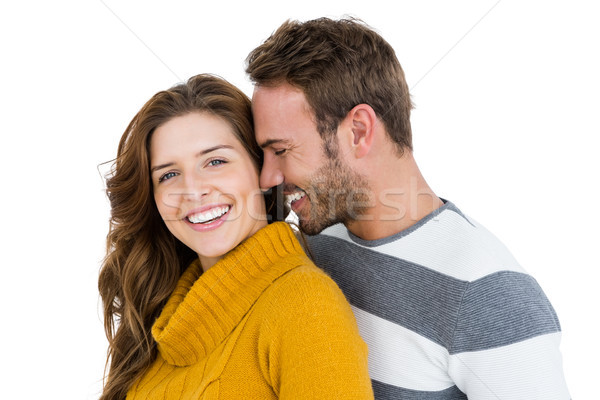 Stock photo: Happy young couple embracing