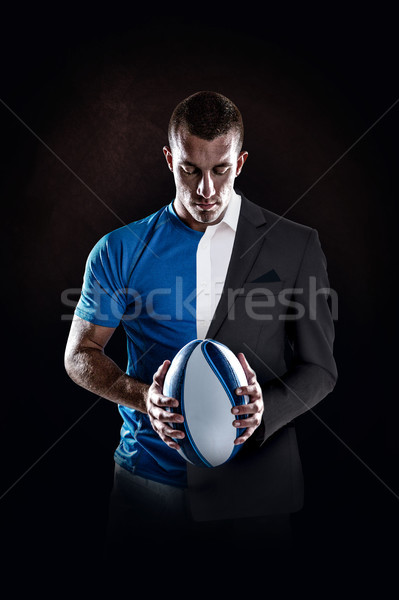 Bild Rugby Spieler halten Ball Stock foto © wavebreak_media