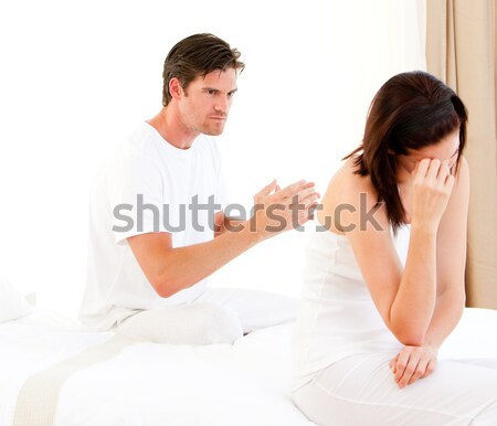 Frustrated couple having an argument Stock photo © wavebreak_media