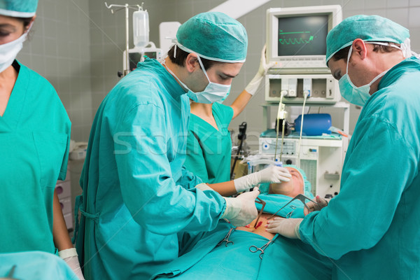 Сток-фото: хирурги · хирургический · инструменты · театра · кровь · больницу