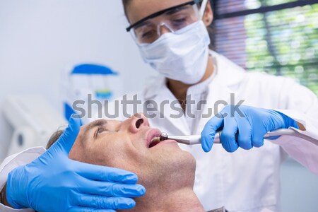 Сток-фото: стоматолога · пациент · клинике · мнение