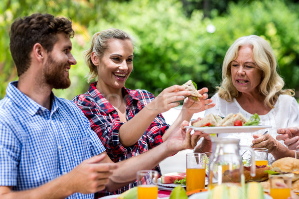 Couple grand-mère sandwich heureux femme amour [[stock_photo]] © wavebreak_media