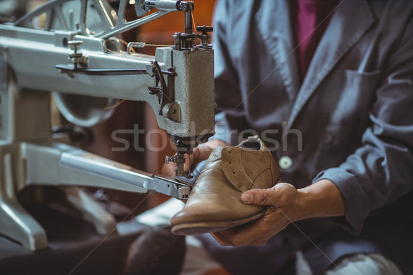 Varrógép műhely üzlet ipar dolgozik munkás Stock fotó © wavebreak_media