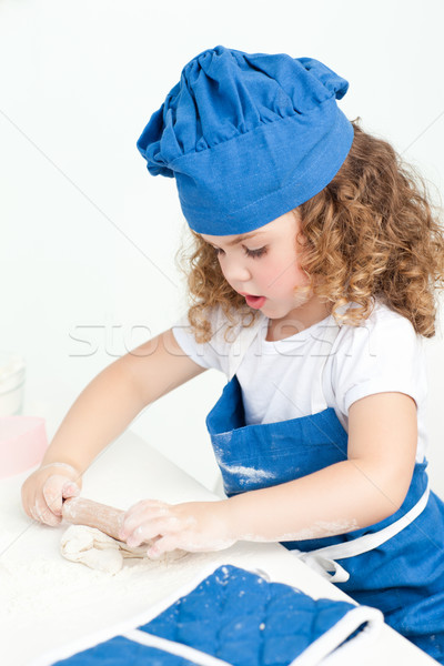 Fetita bucătărie acasă casă fată Imagine de stoc © wavebreak_media