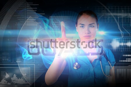Stock photo: Mapping graphics heart and body