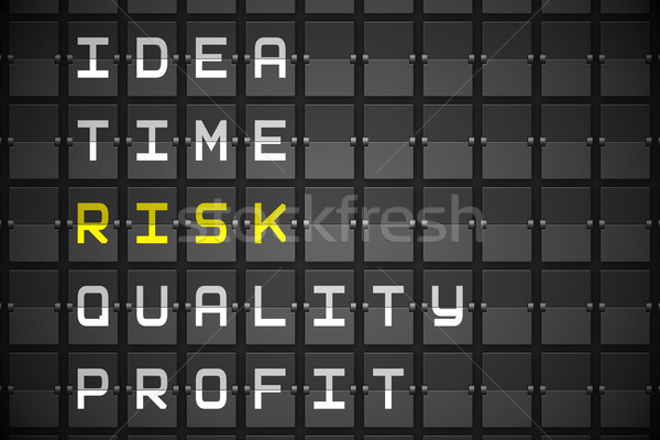 Risk buzzwords on black mechanical board Stock photo © wavebreak_media