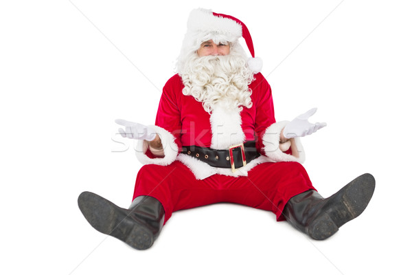 Doubtful santa sitting alone Stock photo © wavebreak_media