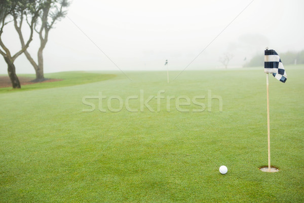 Stok fotoğraf: Golf · linkler · golf · topu · bulutlu · gün