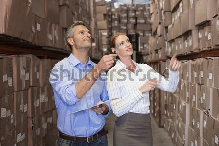 Warehouse team working together Stock photo © wavebreak_media