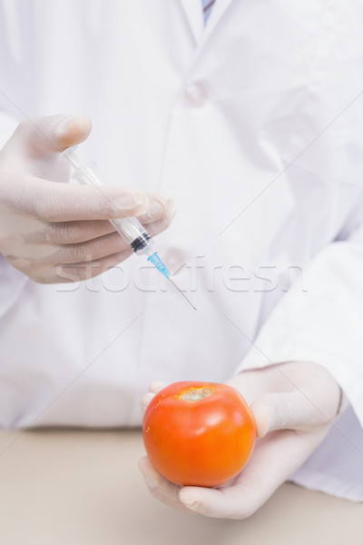 Scientifique expérimentation tomate laboratoire école éducation [[stock_photo]] © wavebreak_media