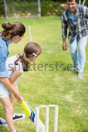 Foto stock: Imagem · sorridente · voluntário · high · five