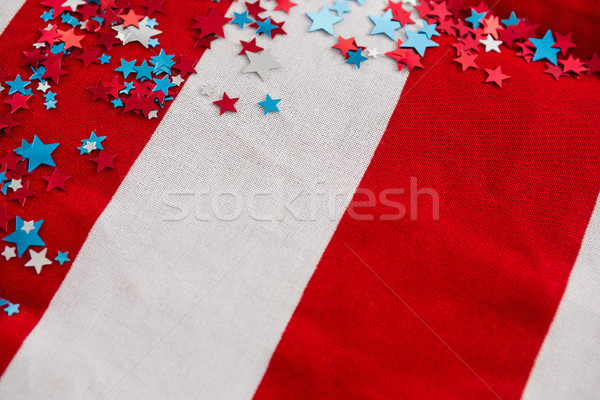 Star dekoracji amerykańską flagę banderą Zdjęcia stock © wavebreak_media