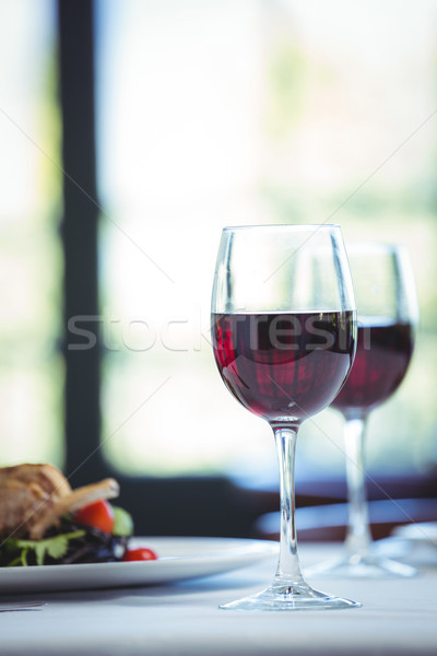 Squid encre spaghettis plat basilic deux [[stock_photo]] © wavebreak_media