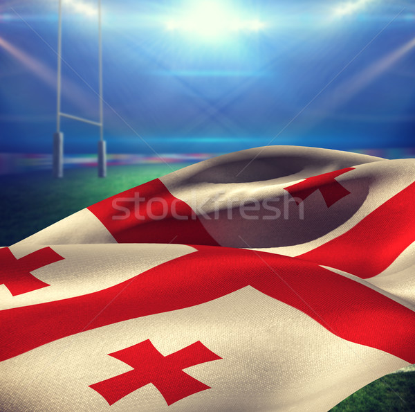Obraz Gruzja banderą Zdjęcia stock © wavebreak_media
