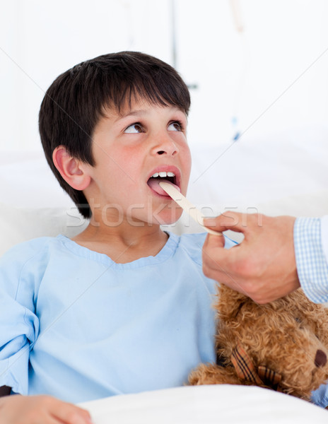 Cute little boy attending medical exam Stock photo © wavebreak_media