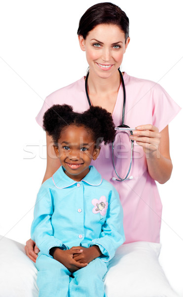 Afro-american little girl attending medical check-up  Stock photo © wavebreak_media