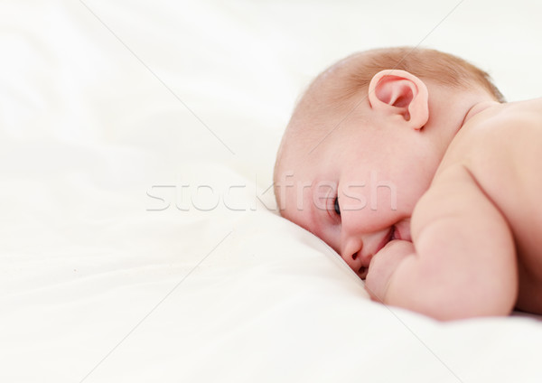 Baby sleeping in bed Stock photo © wavebreak_media