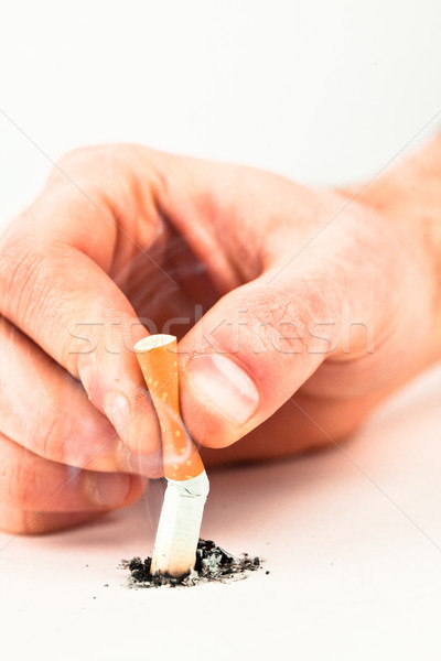 Hand crushing a cigarette Stock photo © wavebreak_media