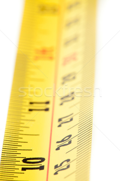 Stock photo: Part of a measuring tape close up