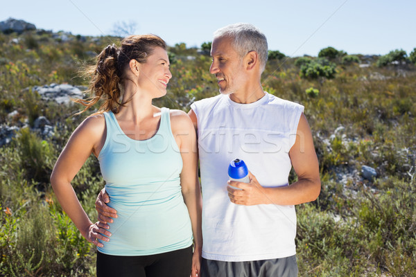Active couple embracing each other on a jog in the country Stock photo © wavebreak_media