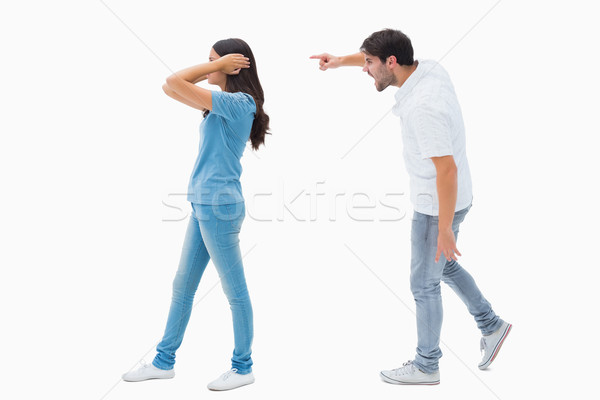 Angry boyfriend shouting at girlfriend  Stock photo © wavebreak_media