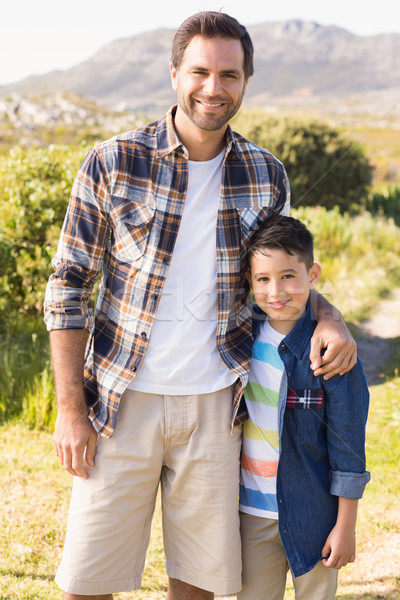 Father and son on a hike together Stock photo © wavebreak_media