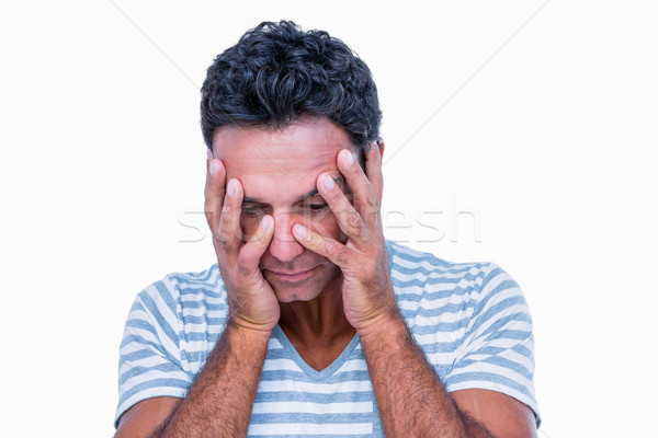 Sad man with hands on head Stock photo © wavebreak_media