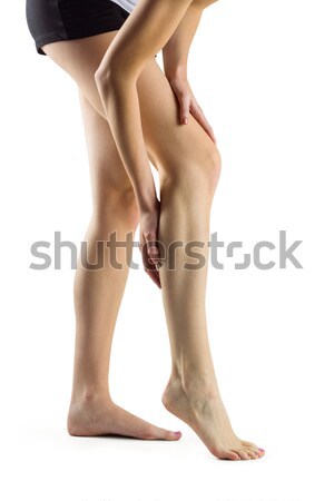 Nő láb sérülés fehér test izom Stock fotó © wavebreak_media