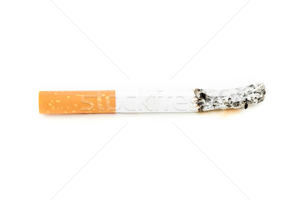 Cigarette consumed against a white background Stock photo © wavebreak_media