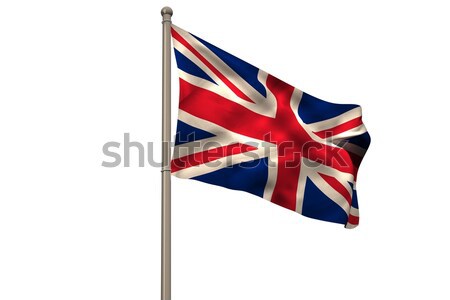 Digitaal gegenereerde vlag witte Stockfoto © wavebreak_media