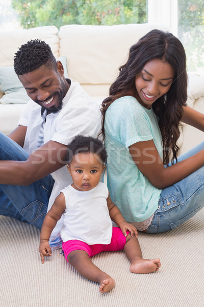 Happy parents with baby girl Stock photo © wavebreak_media