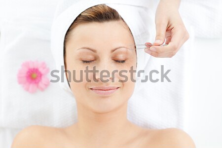 Séduisant jeune femme massage spa centre [[stock_photo]] © wavebreak_media