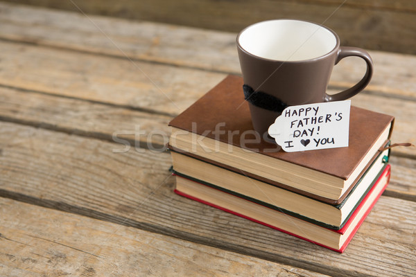 Vista taza de café libros mesa Foto stock © wavebreak_media