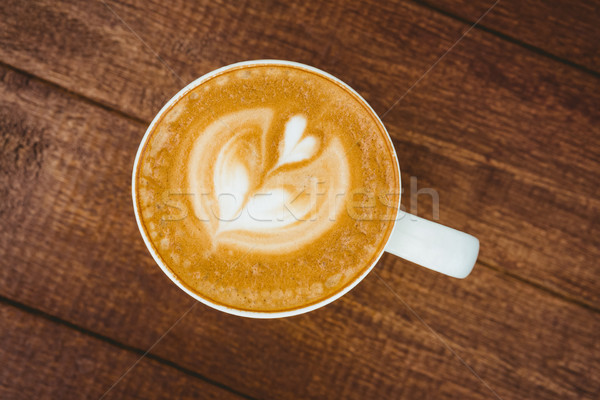 View of a heart composed of coffee Stock photo © wavebreak_media