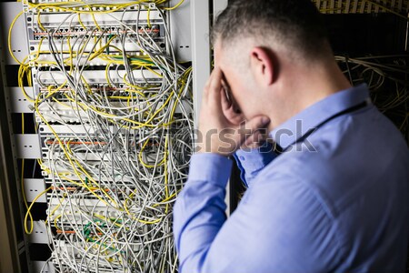 Technician getting stressed over server maintenance Stock photo © wavebreak_media