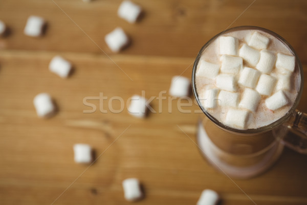 Copo café marshmallow mesa de madeira natal tempo Foto stock © wavebreak_media