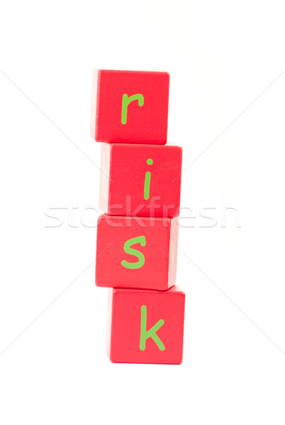 Risico uit brieven achtergrond lezing witte Stockfoto © wavebreak_media