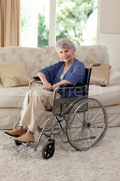 Retired woman in her wheelchair Stock photo © wavebreak_media
