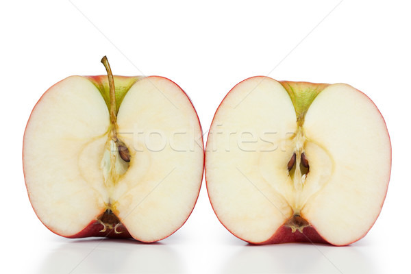 Stock photo: Halved apple